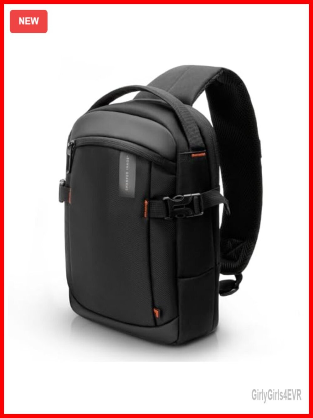 Water Resistant Crossbody Sling Bag with Adjustable Strap, Travel Daypack,